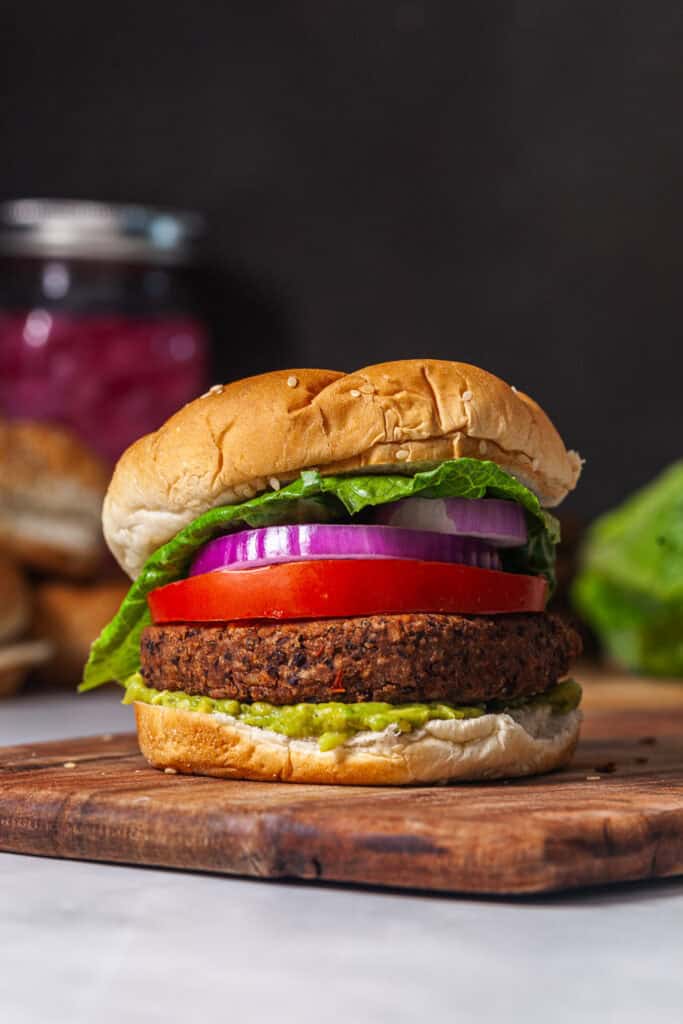 black bean burger