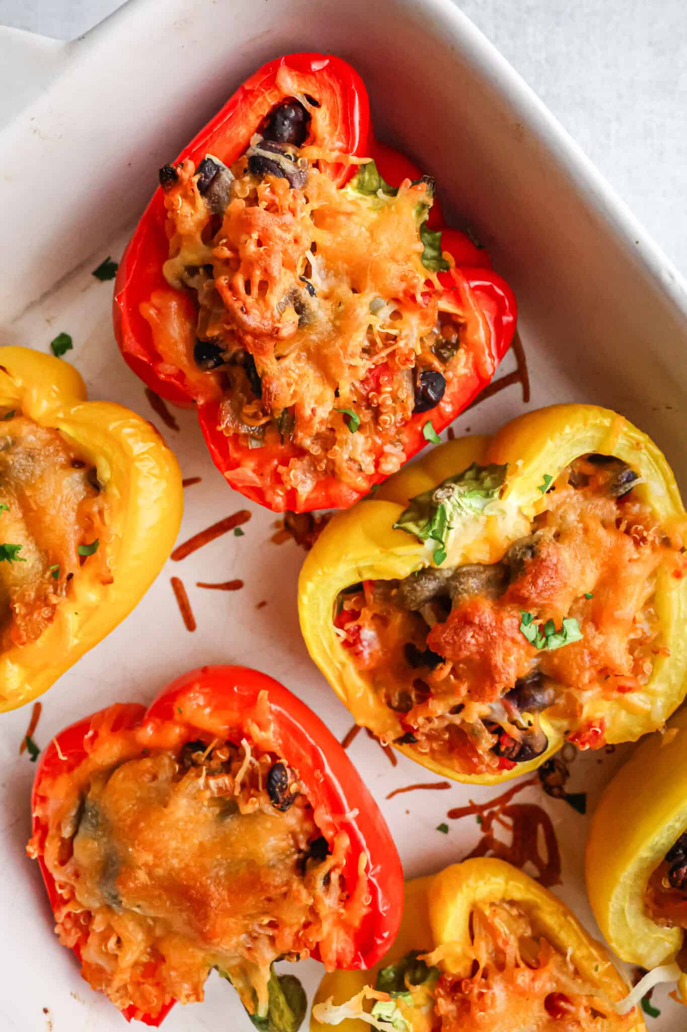 Black Bean Stuffed Peppers - Balancing Bowls
